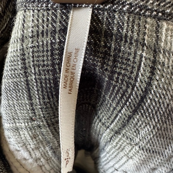 FREE PEOPLE plaid high low studded top. - Picture 12 of 12